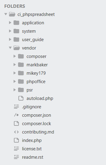 export excel in codeigniter vendor phpoffice phpspreadsheet