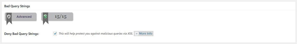 All In One WP Security & Firewall - Firewall - Additional Firewall Rules - Bad Query Strings - Deny Bad Query Strings