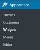 navigate to widgets