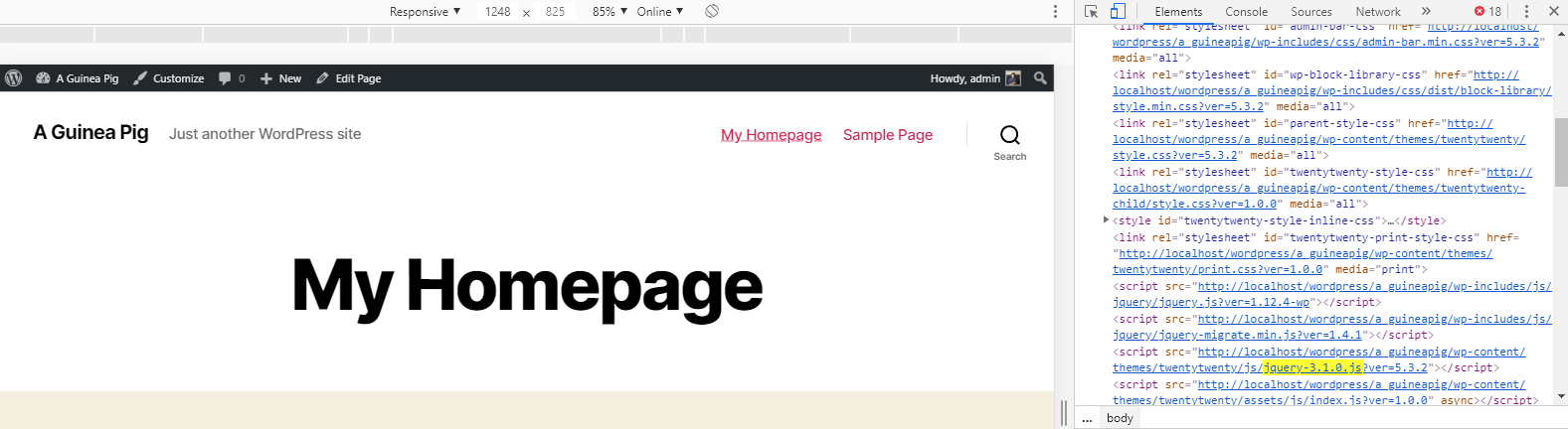 enqueue jquery-3.1.0.js