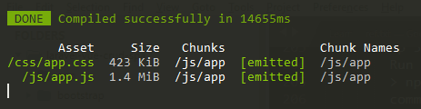 Laravel vue js crud spa - npm run watch