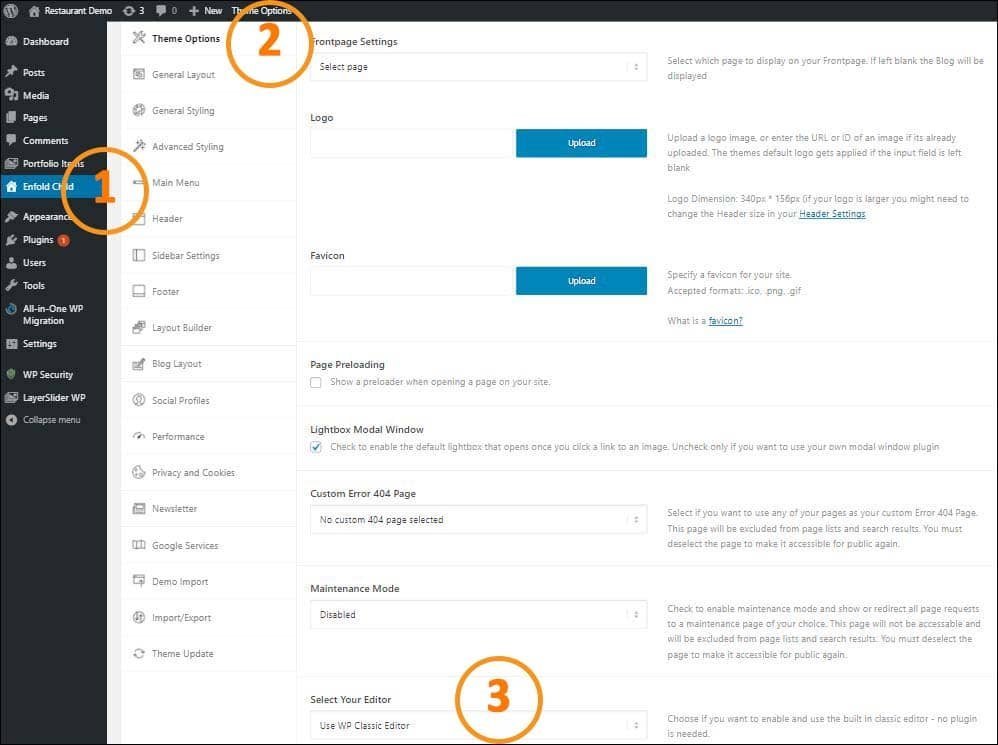 Disable Gutenberg in Enfold and use the built in Classic Editor