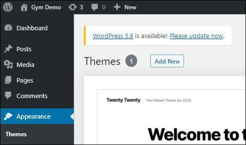 From WordPress dashboard, go to Appearance Themes, click Add New