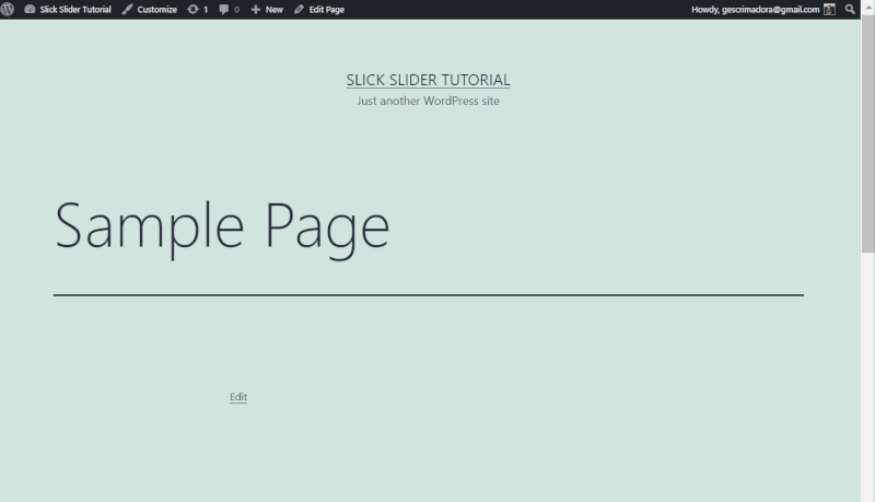 Slick slider example #1 - Display images with texts in a simple slider