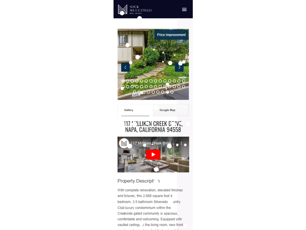 Nick Muccitelli Single listing page mobile