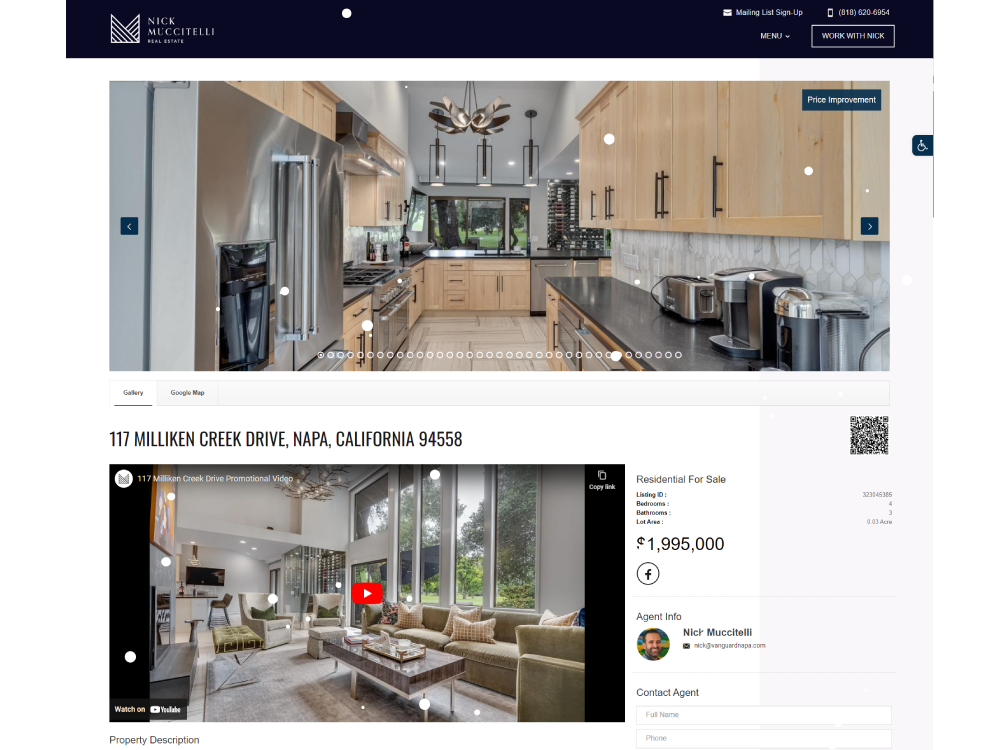 Nick Muccitelli Single listing page