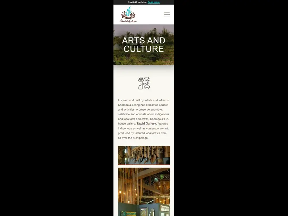 Shambala Silang Arts Culture Page Mobile